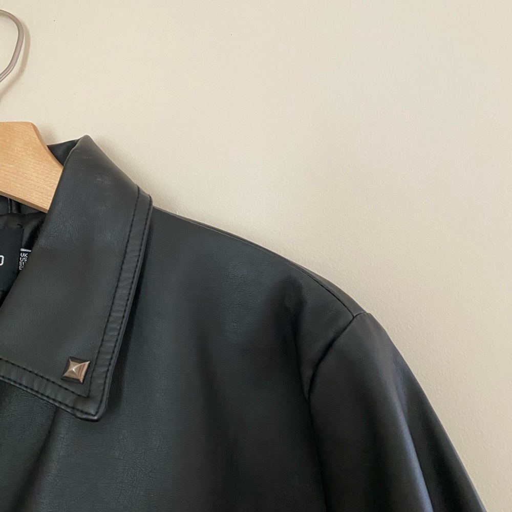 Boohoo Black Faux Leather Jacket